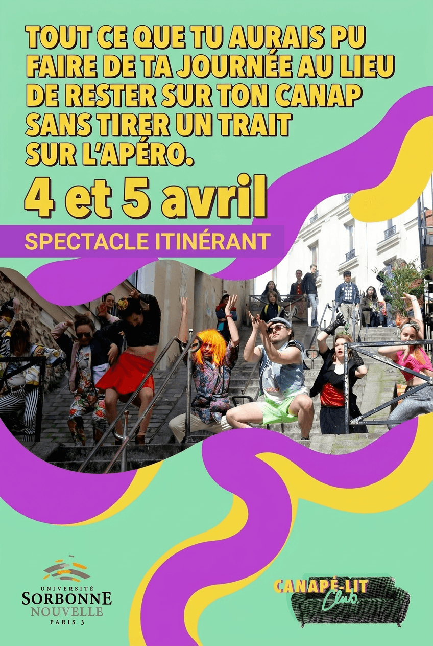 A travelling immersive performance in Montmartre