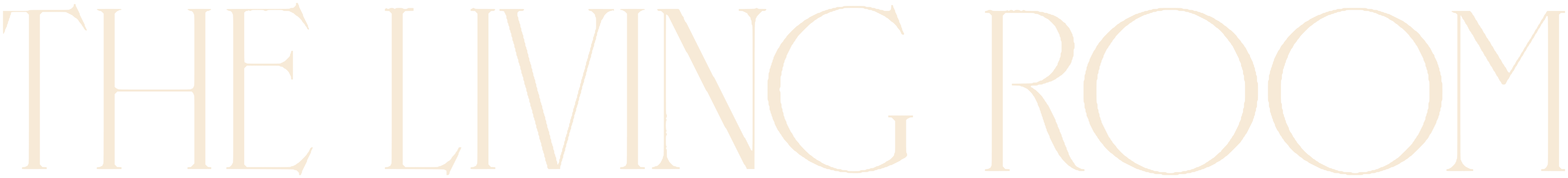 The Living Room text logo