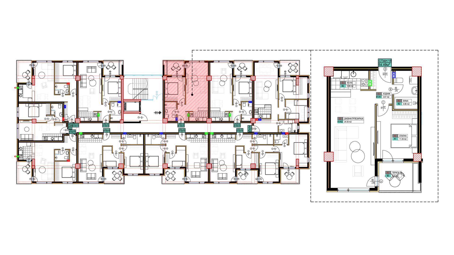 open space living room