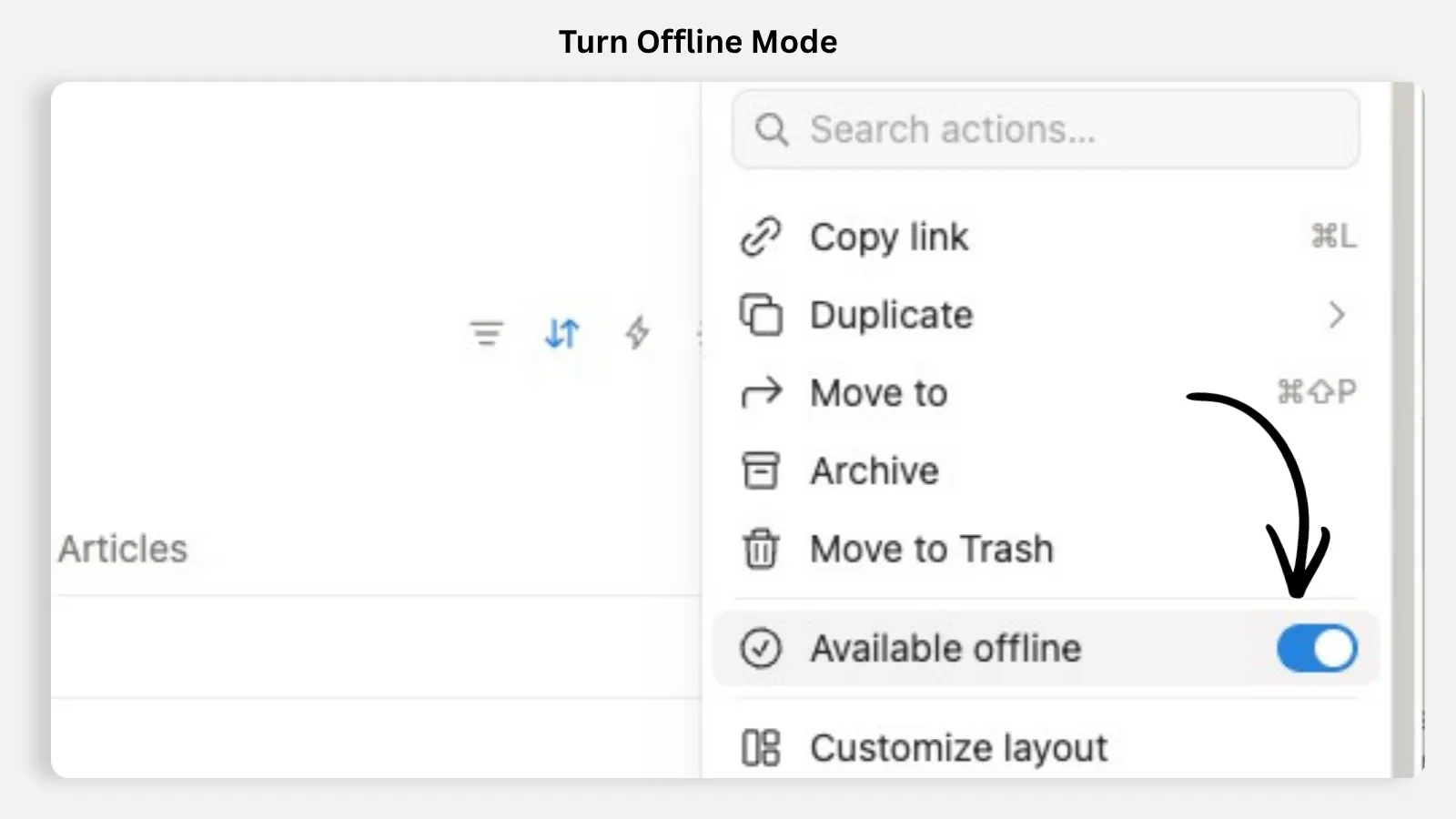 Notion offline mode