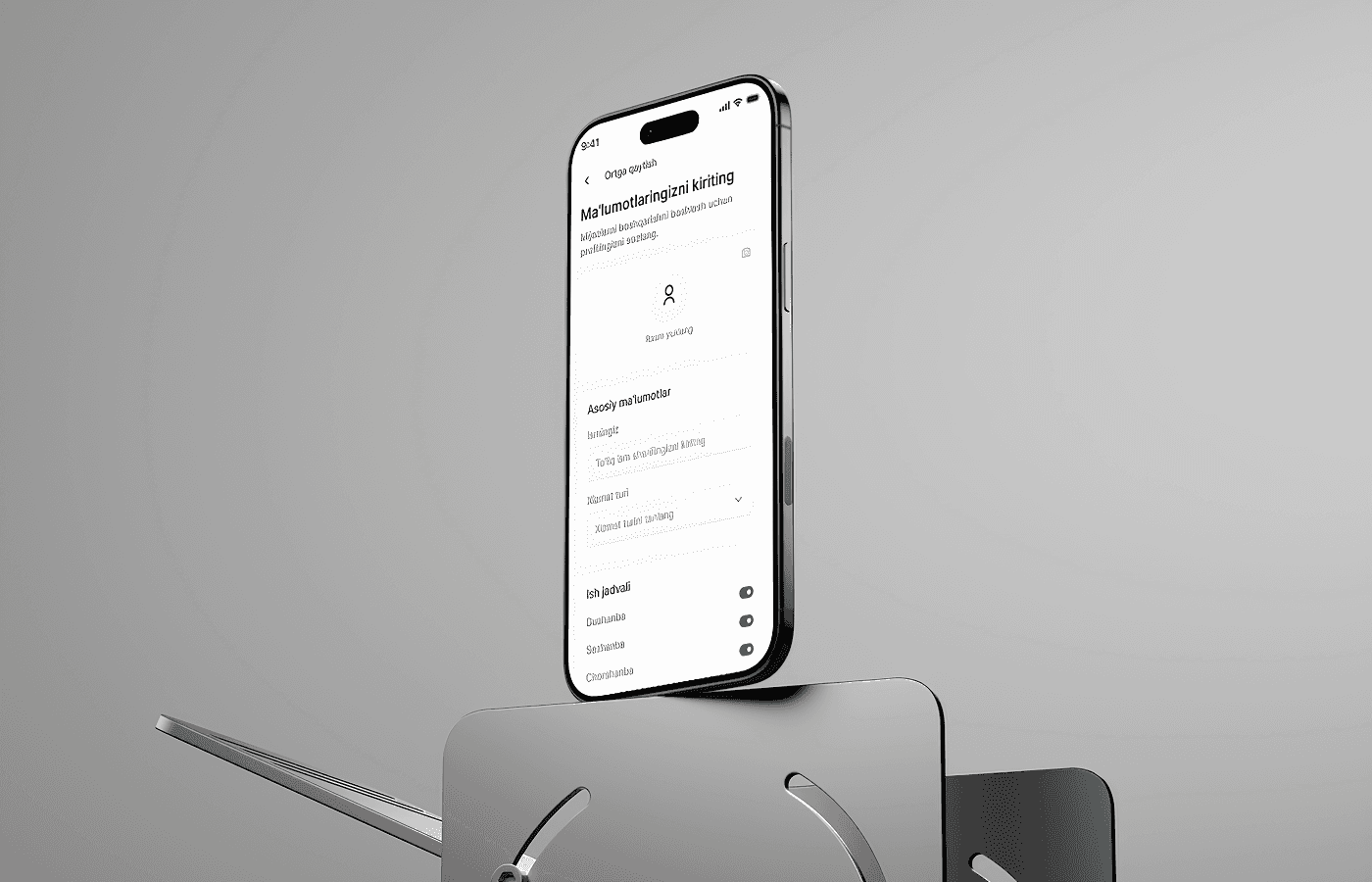 Mobile mockup