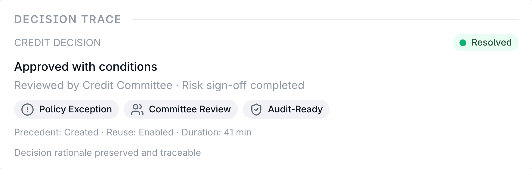Precendent Reuse - Membria UI