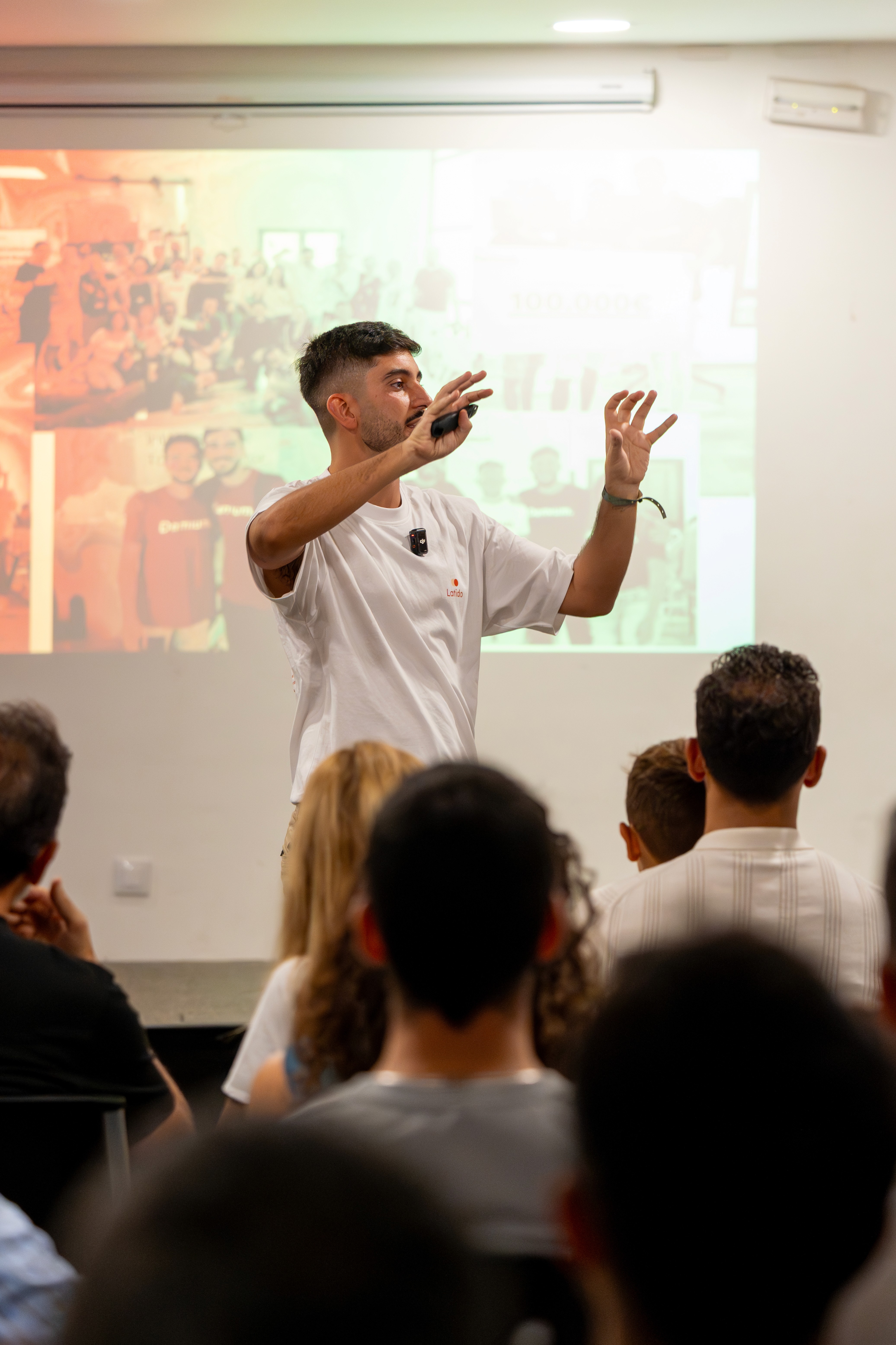 people laughing and talking outside during daytime