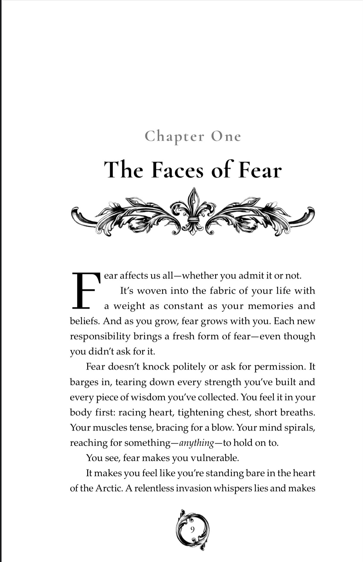 Facing Fear, Finding You: Chapter One, The Faces of Fear