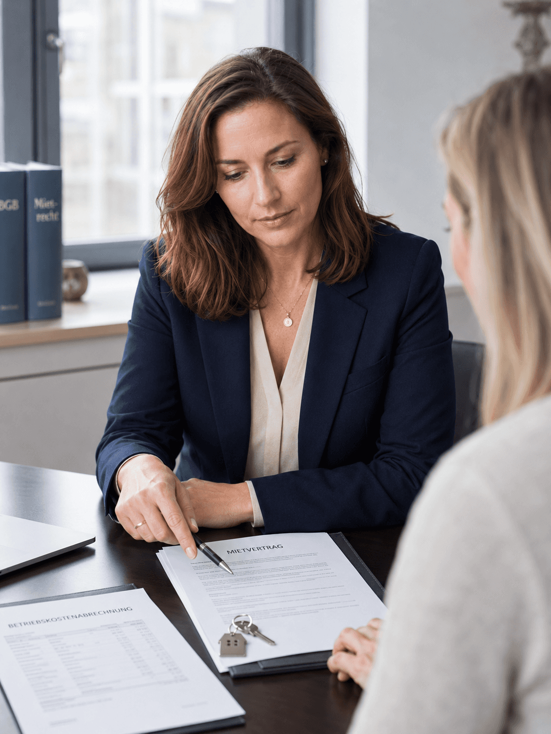 A woman in a professional setting