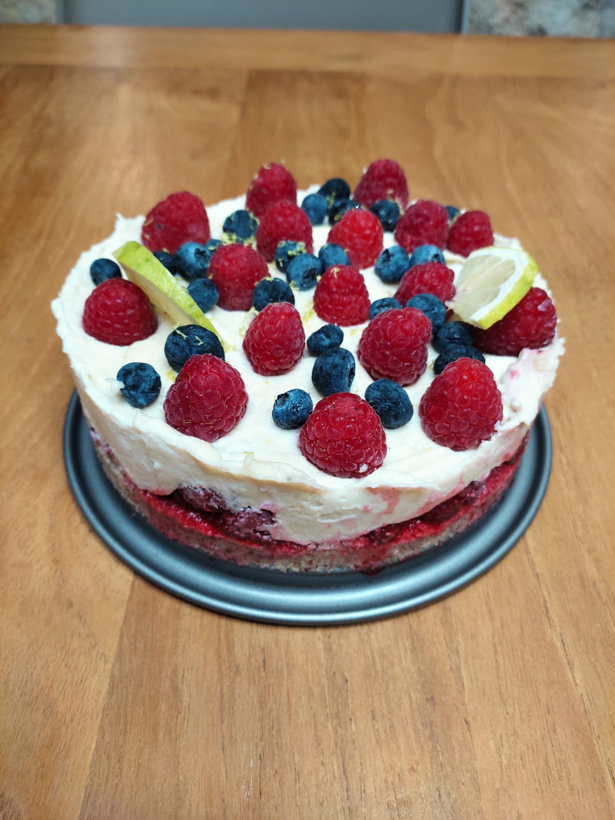 vegetable salad in gray bowl