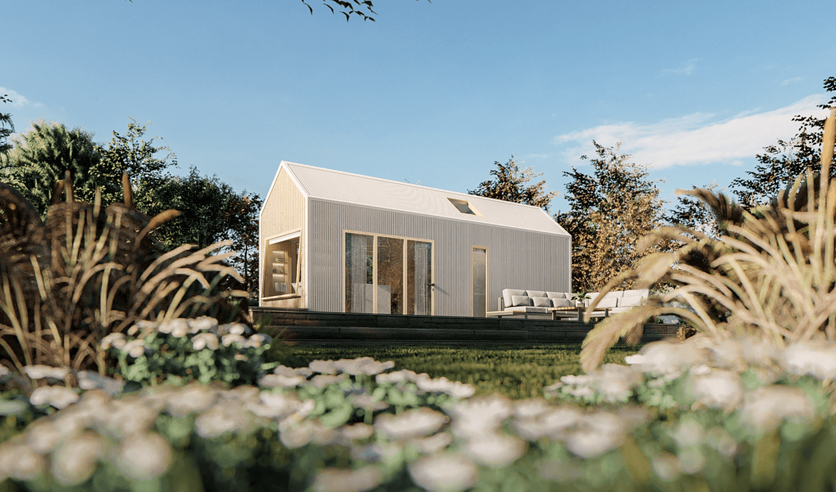 Scandi  one-level tiny house