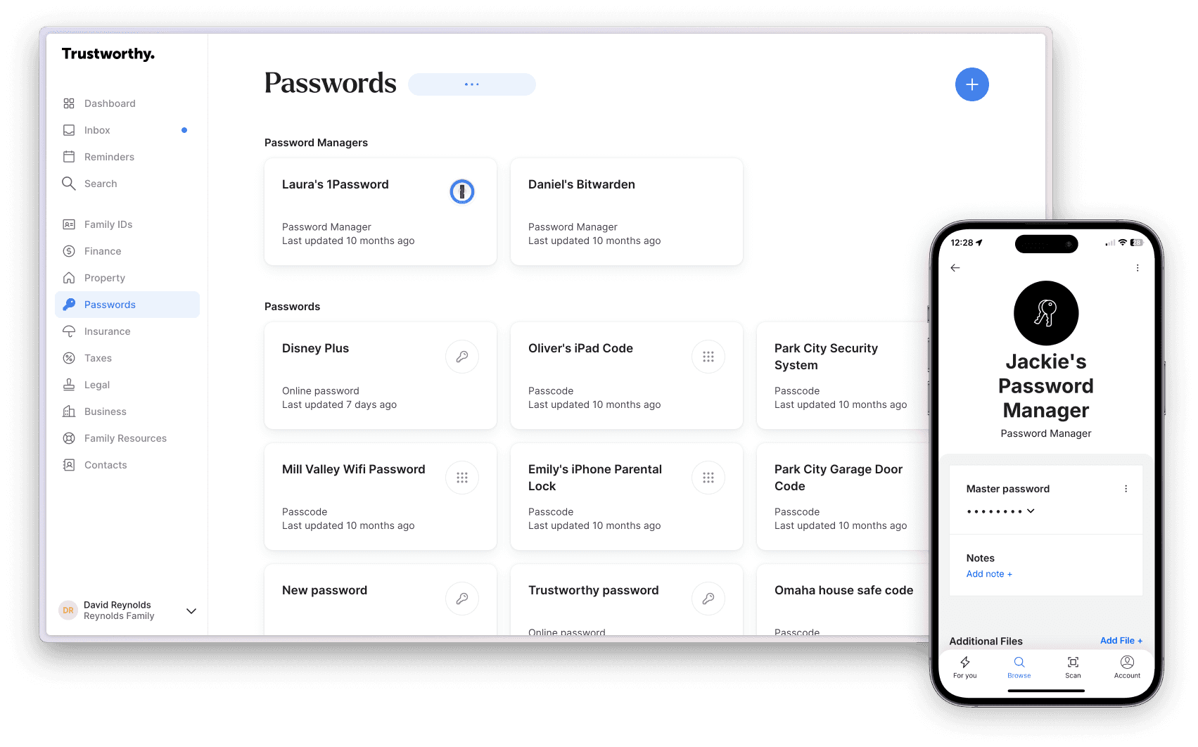 using trustworthy for secure note storage 