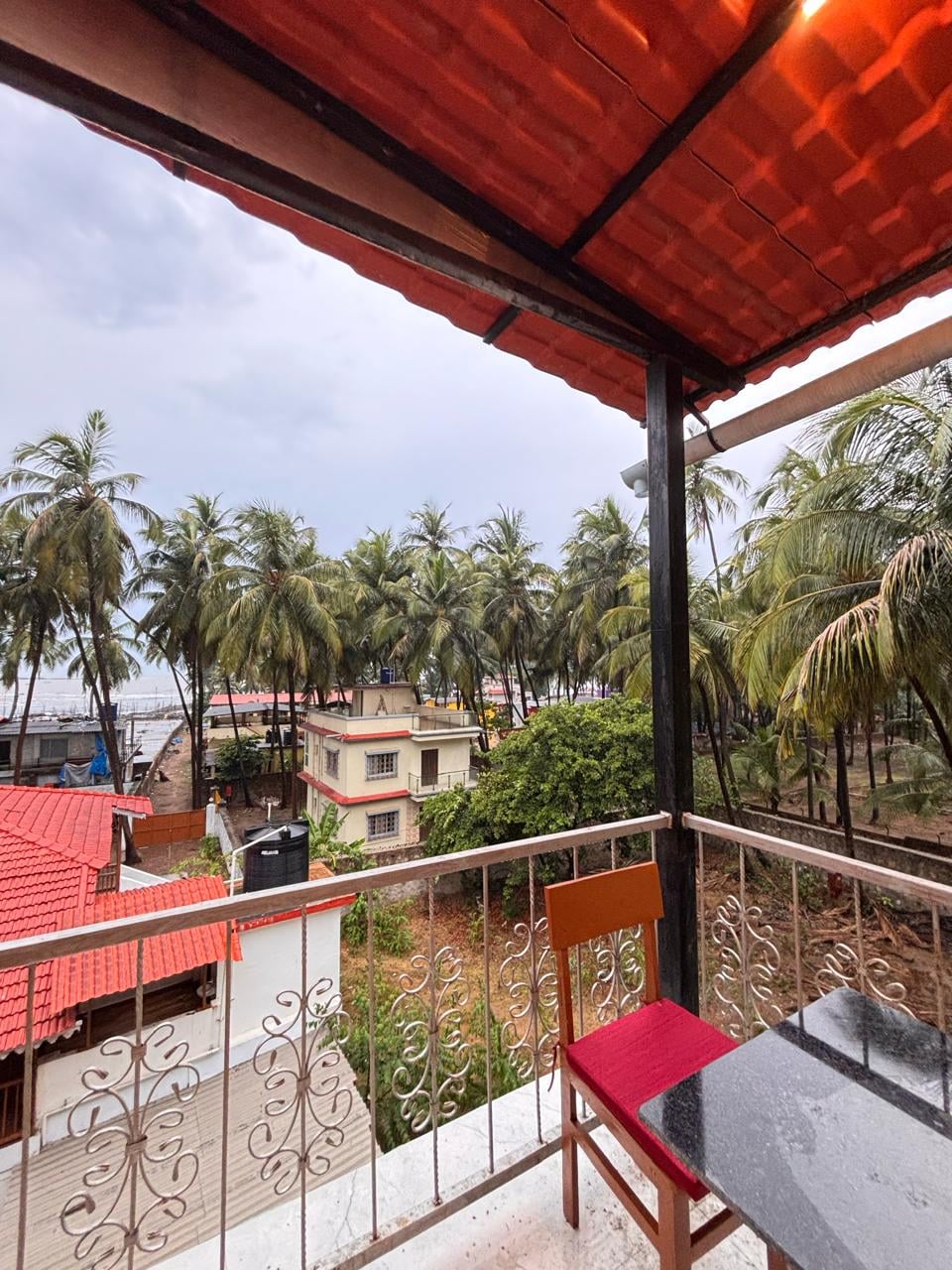 Terrace view from Wavelash Resort Gorai.