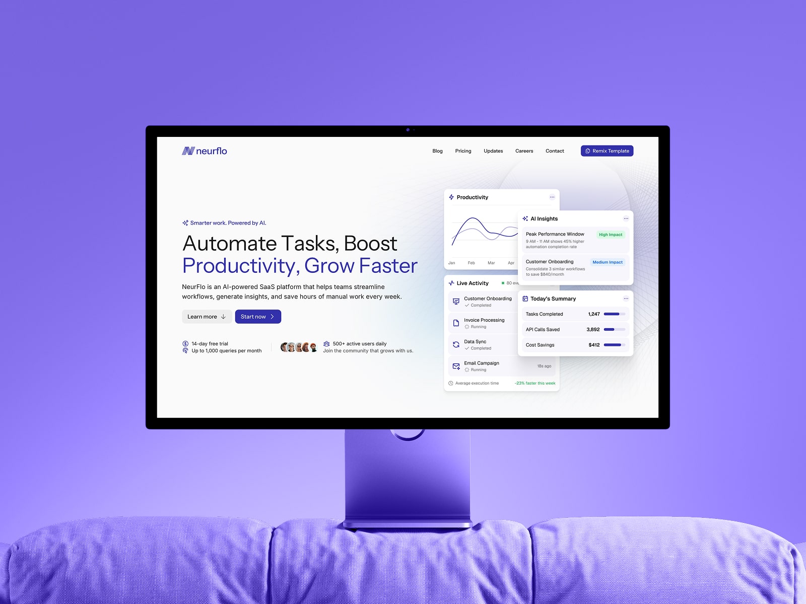 Talkee – Free Online English Course Framer Template