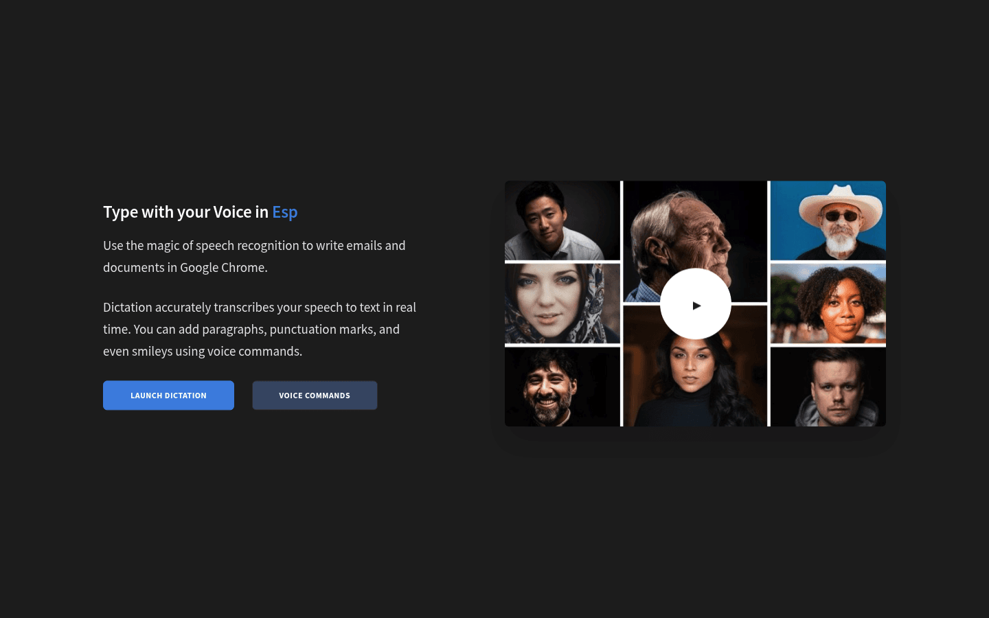 Dictation.io product screenshot