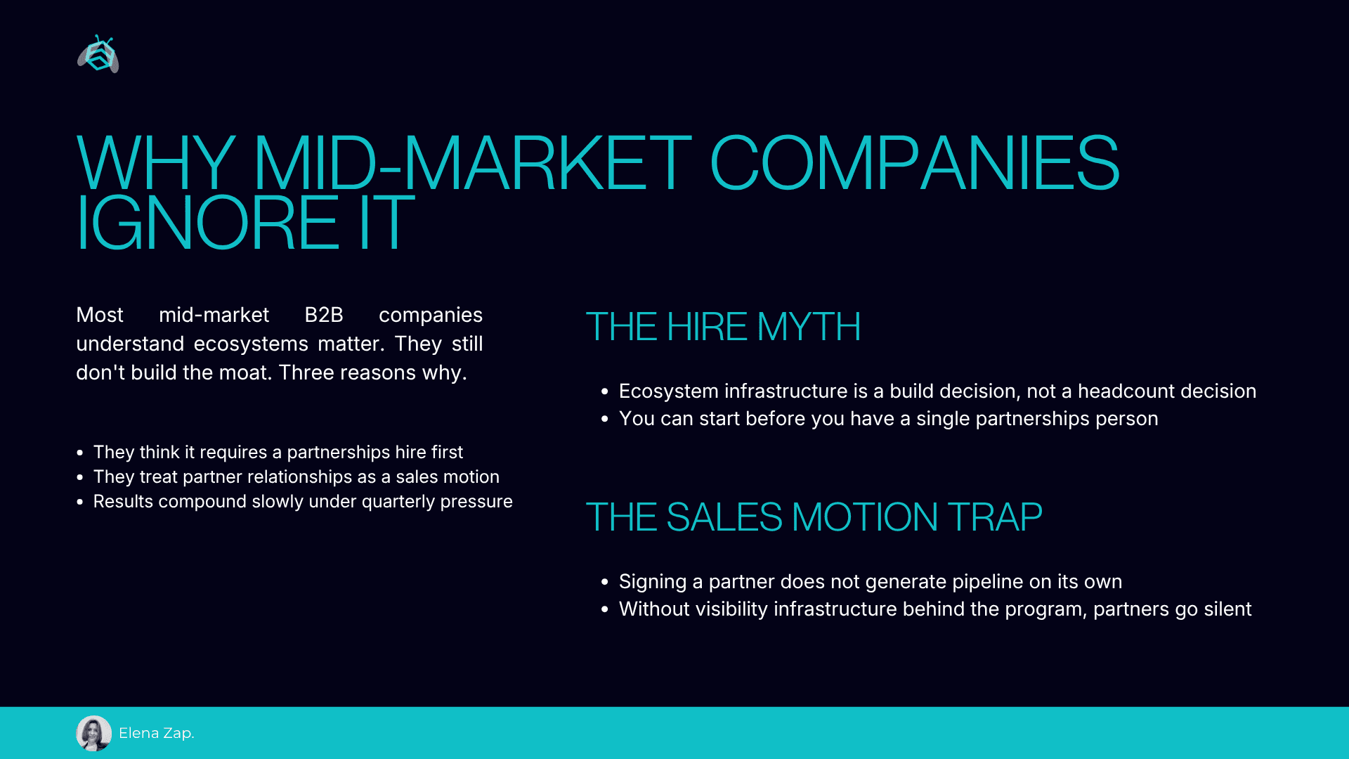 Why Mid-Market Companies Ignore It — the hire myth, the sales motion trap, quarterly pressure