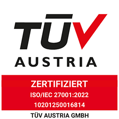 TÜV Austria Zertifikat, ISO/IEC 27001:2022, denkwerk