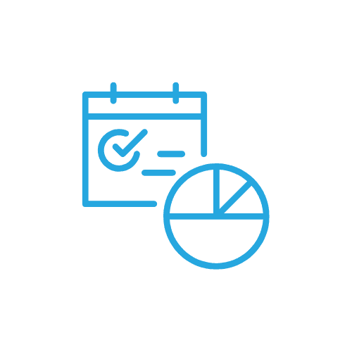 Chart with checkmark