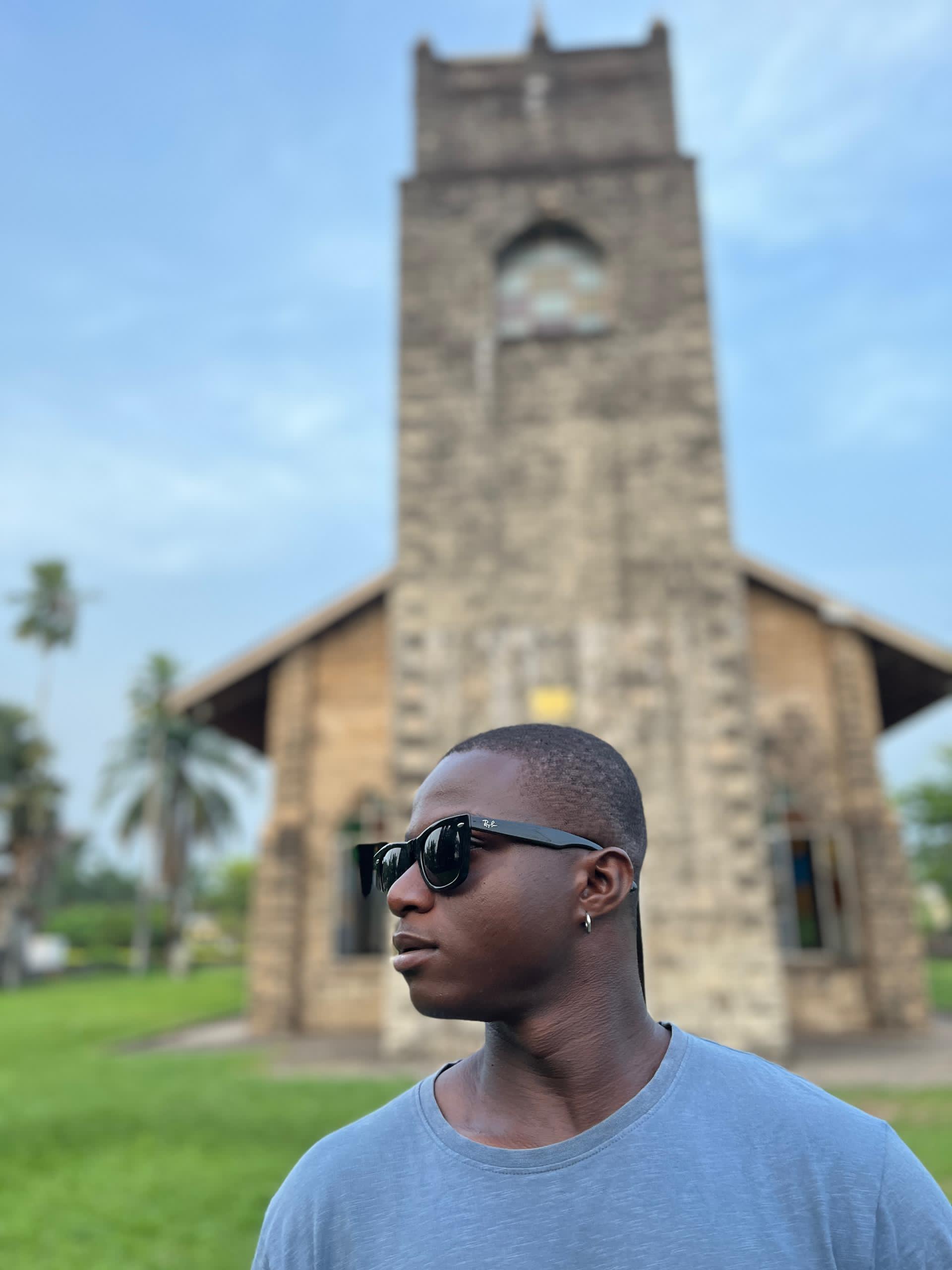 Man Wearing Blue shirt