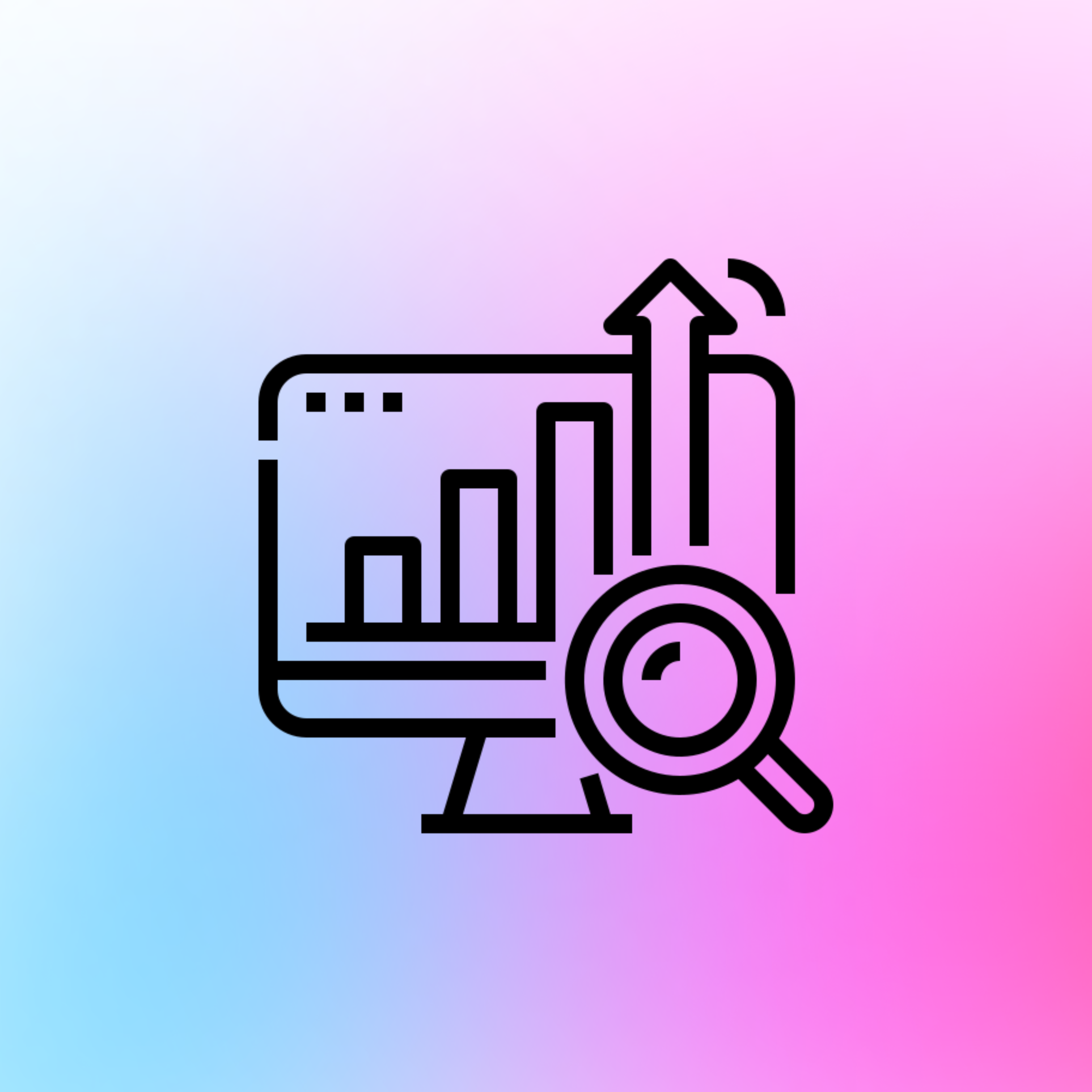 A dreamy purple, pink, and orange gradient.