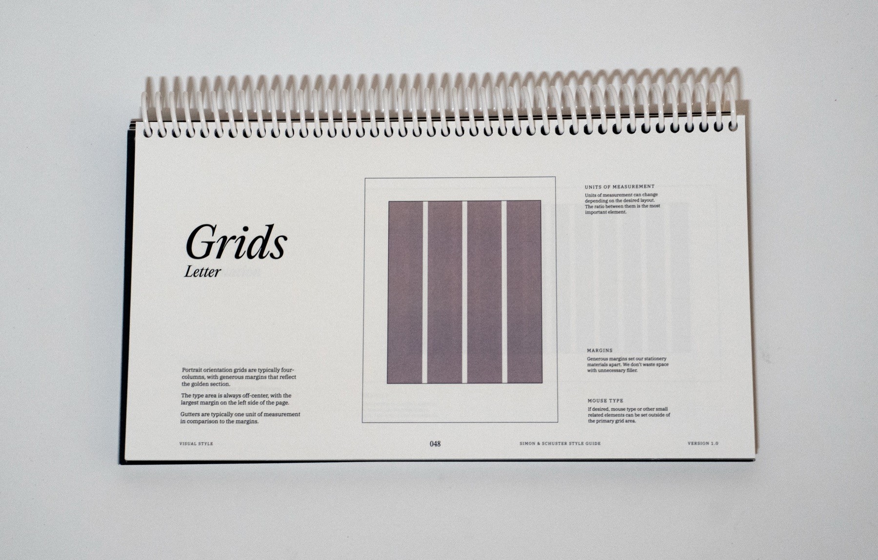 Simon & Schuster brand guidelines spread 47