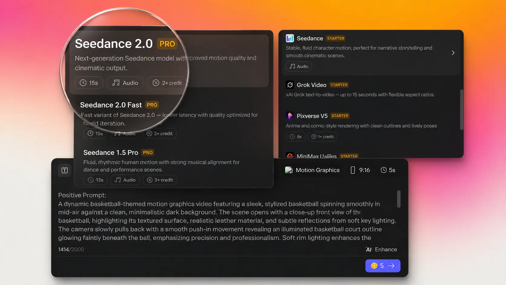 Seedance versions