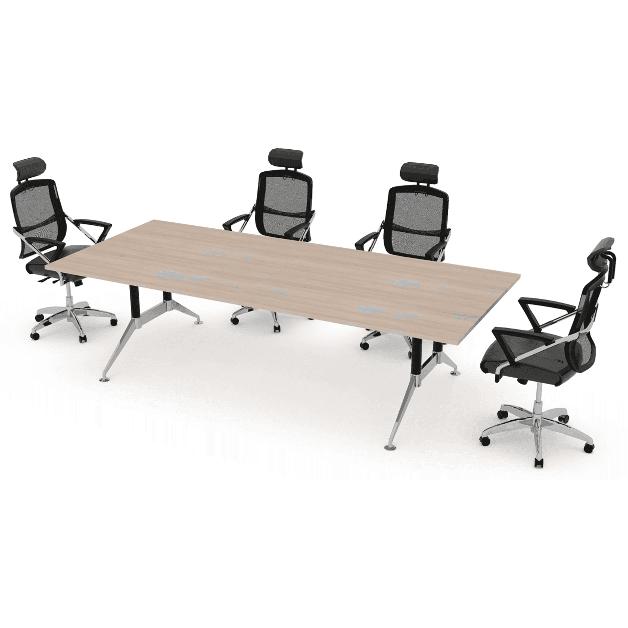 Mesa de Juntas Tech Black Chrome