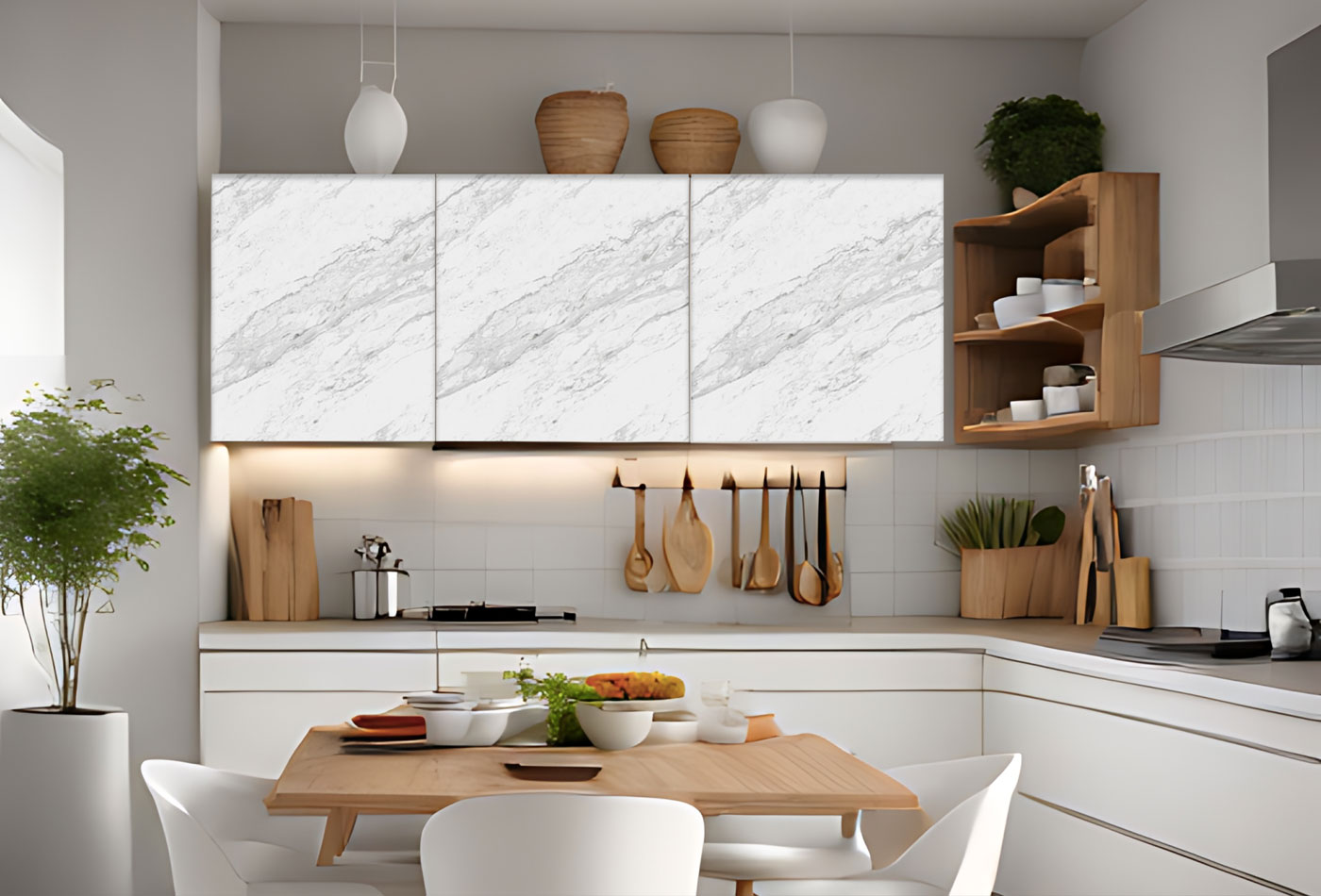 Melamina Marmol Blanco Economico | Tablero MDF | 15 MM