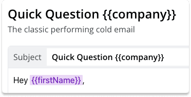 Cold Email Subject Line Template 4 | Breakcold