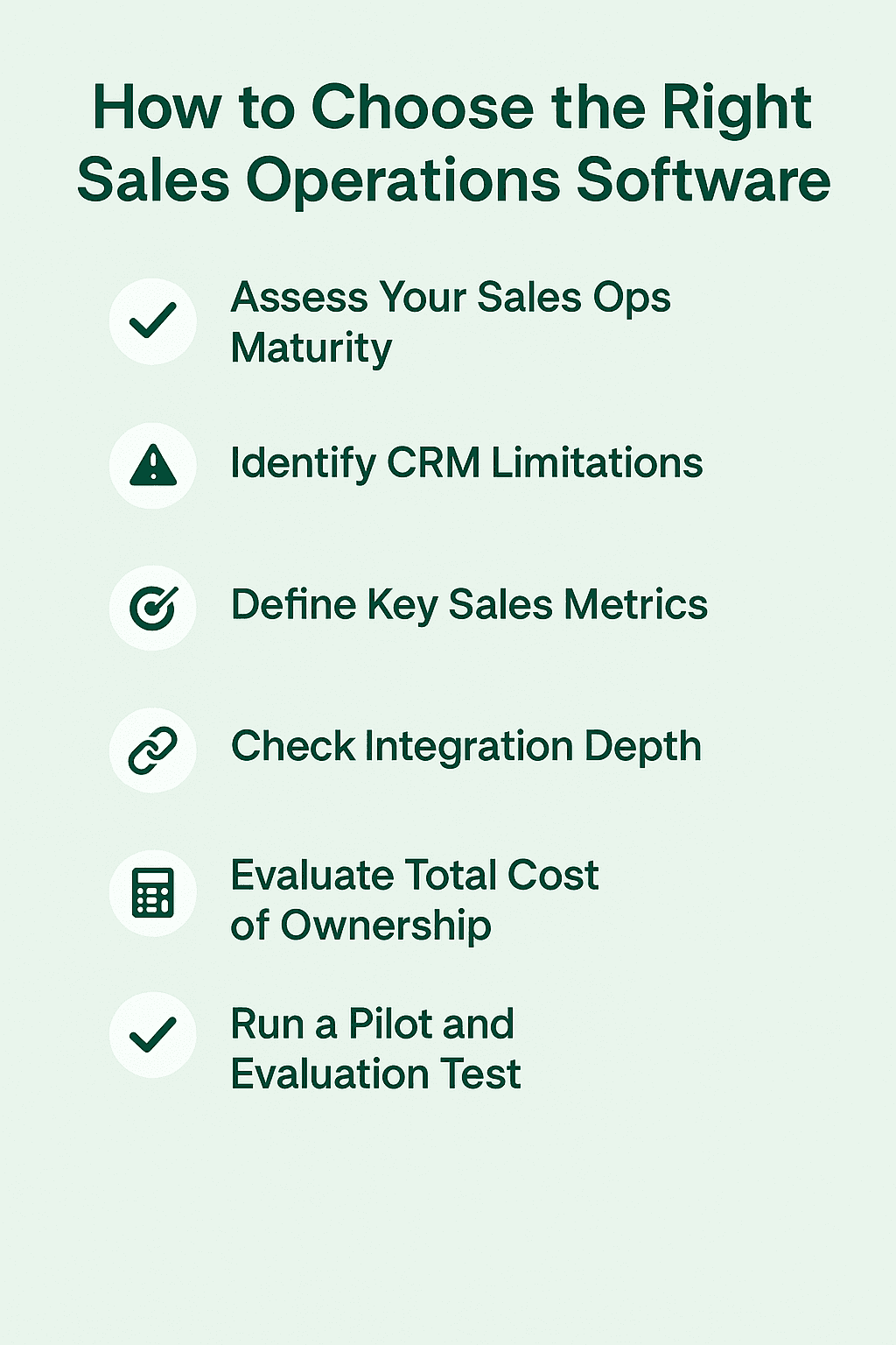 How to choose sales operations software