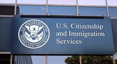 Exterior view of the United States Citizenship and Immigration Services (USCIS) office in Atlanta, Georgia