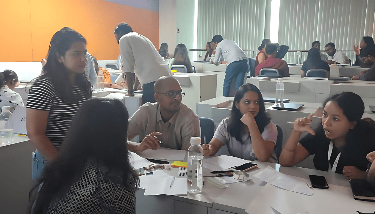 Facilitating an ideation workshop at Reliance