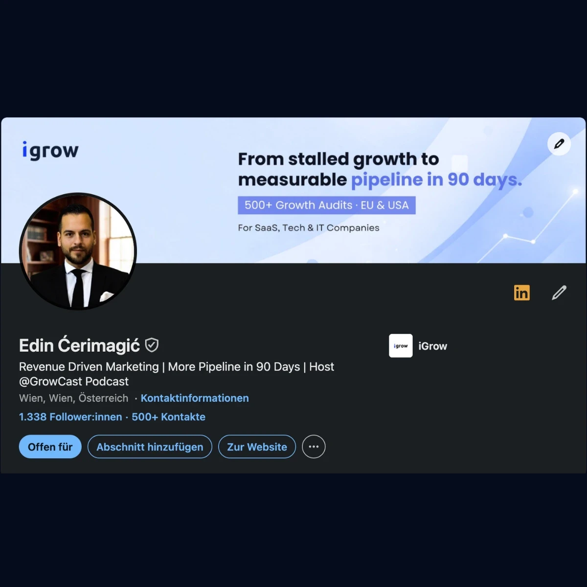 LinkedIn Thought Leadership mit iGrow