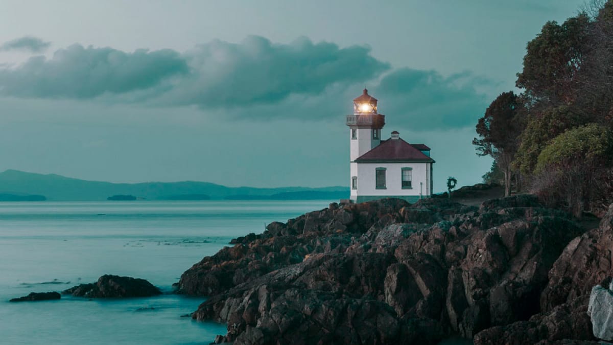 Lime Kiln Point State Park, on the west side of San Juan Island in Washington state.