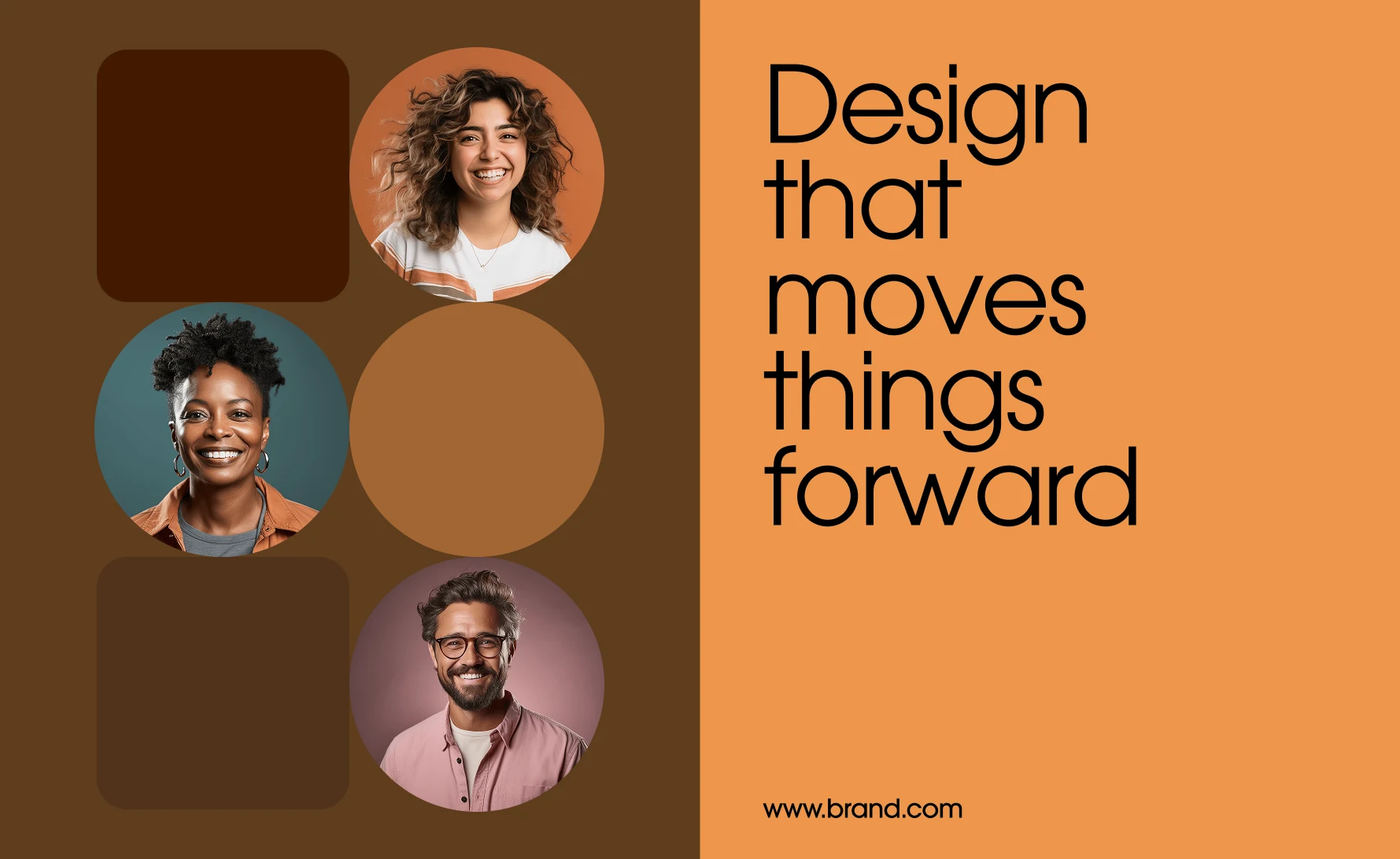 Abstract visual, orange gradient