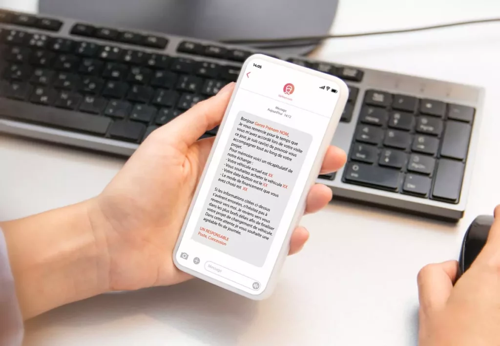 Interface de templates emails et SMS