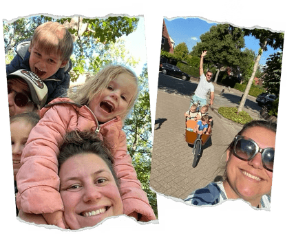 Photos of Maericke with her family