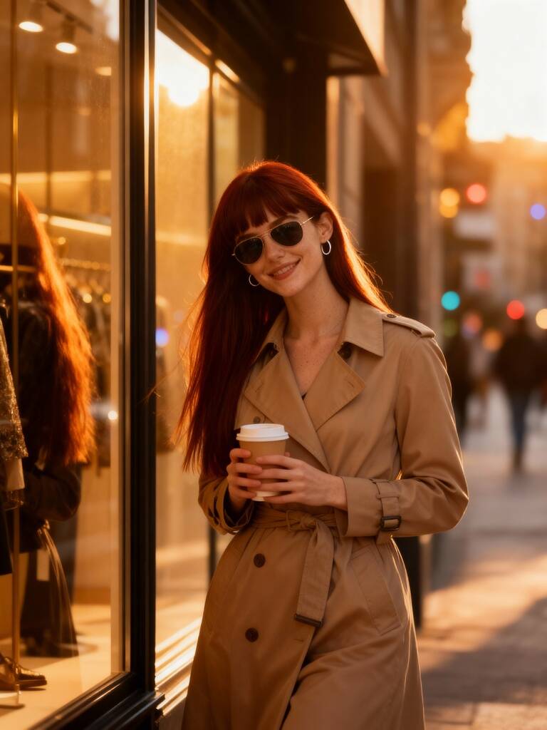 Fashion girl posing, Kling AI Video generation.