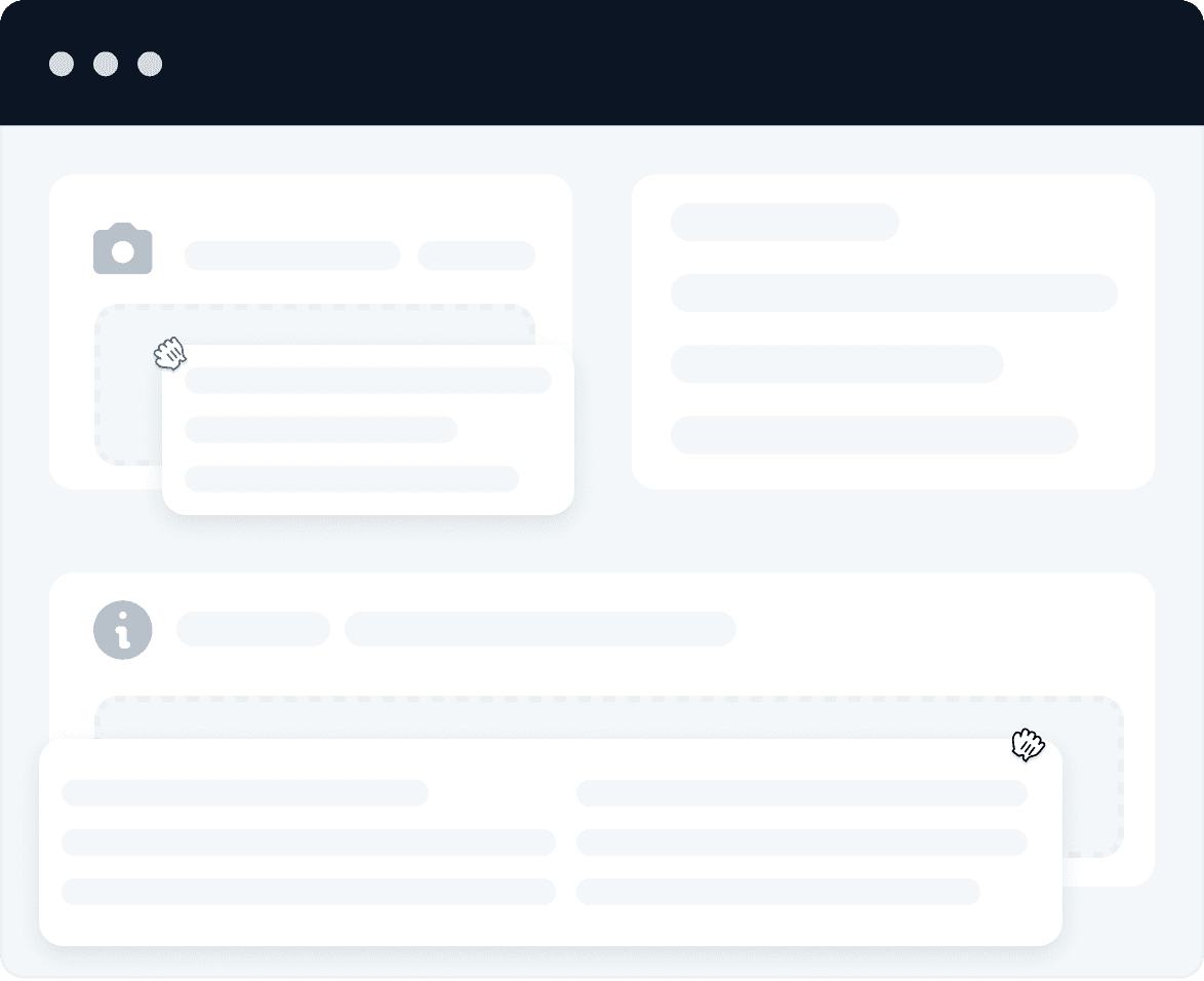 no code builder mockup