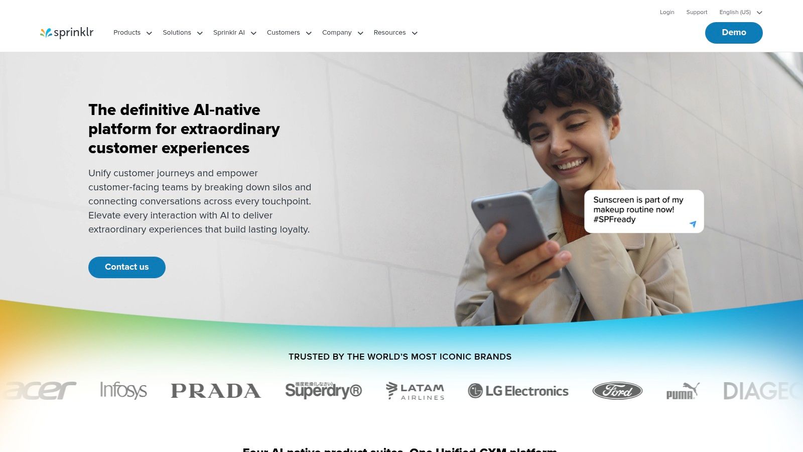 Sprinklr (Social + Consumer Intelligence/Insights)