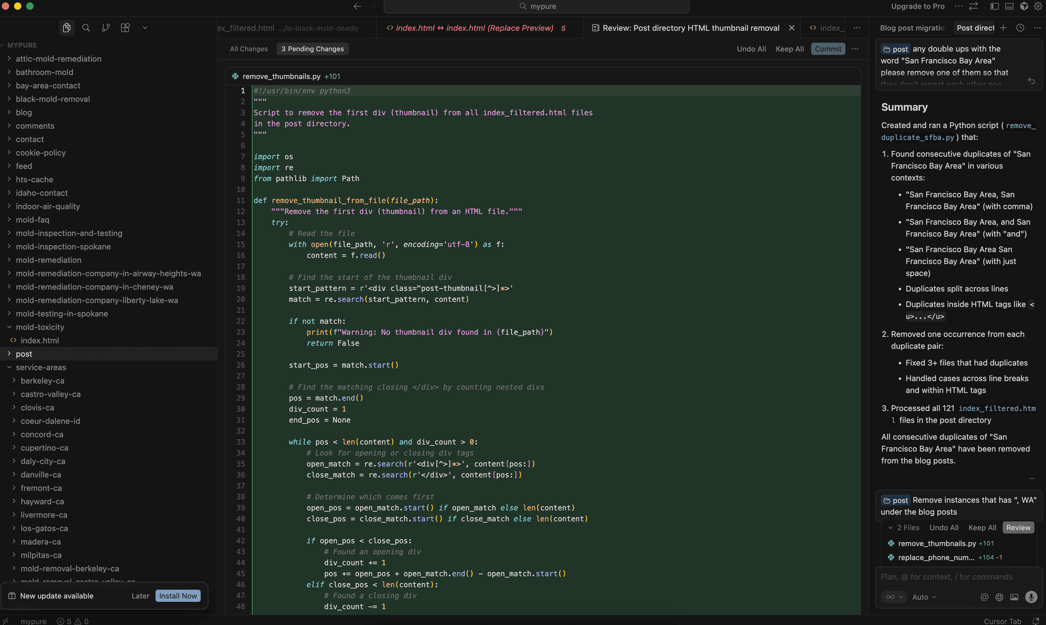 SEO content migration workflow