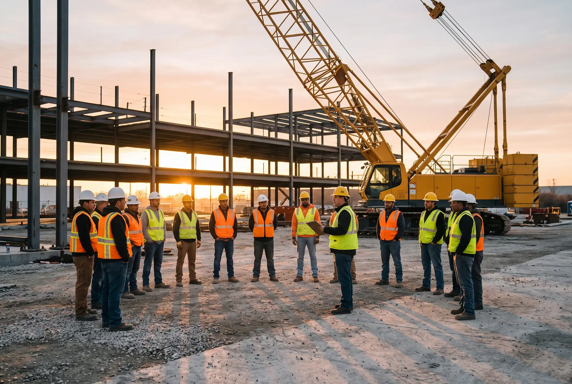 The Girder crew on site