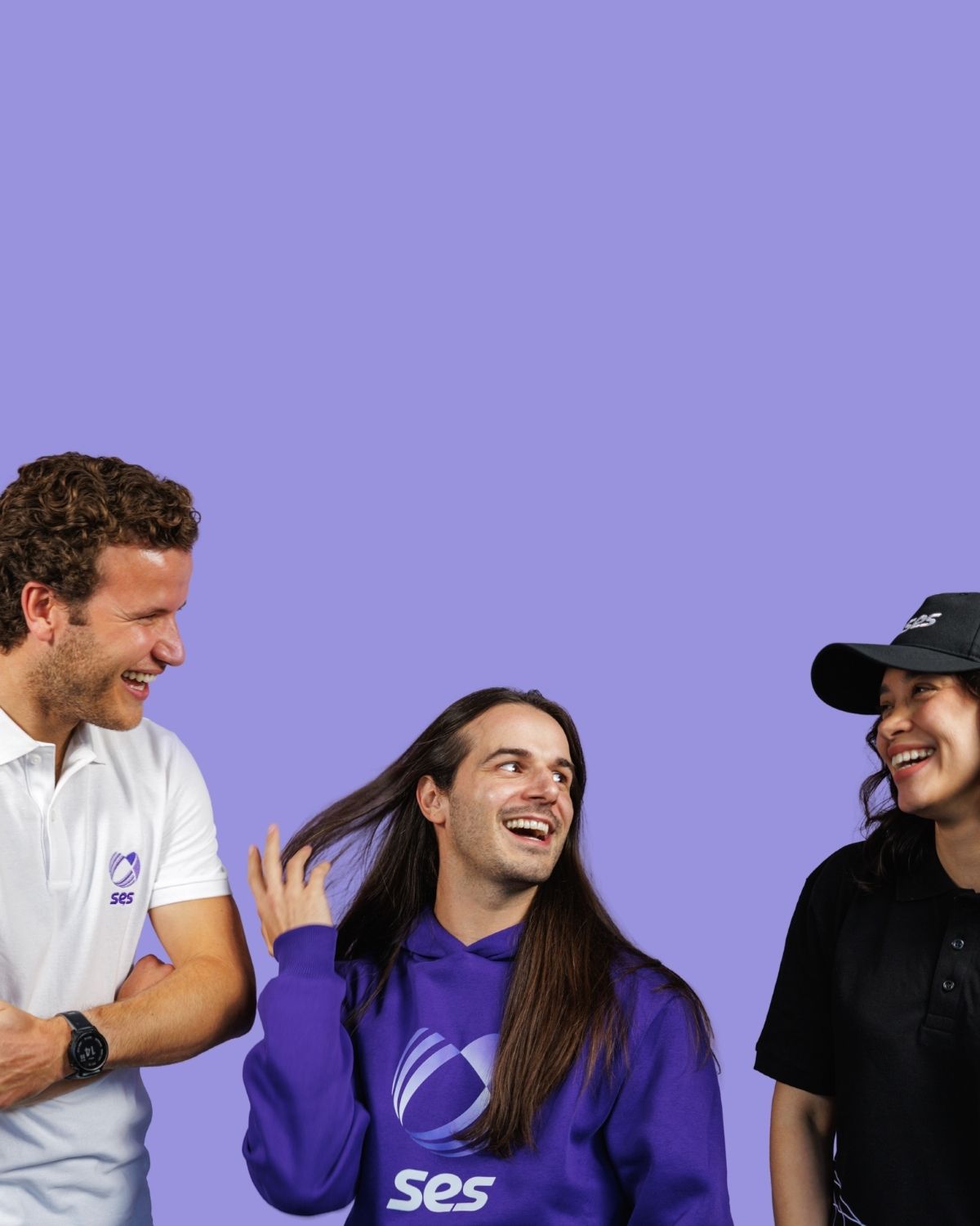 , a black jacket with a small white emblem,