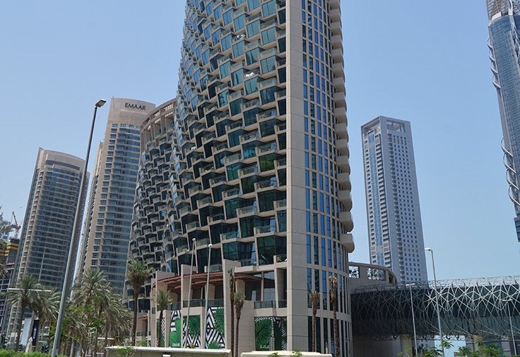 Side profile of Burj Vista near Dubai Mall. We specialize in luxury residential units in Downtown Dubai.