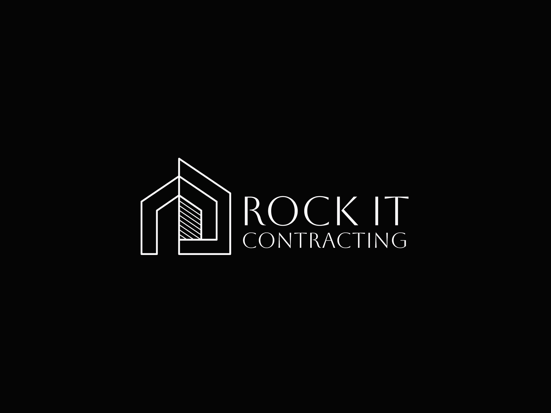 Updated RockIt Contracting brand mark on dark background.