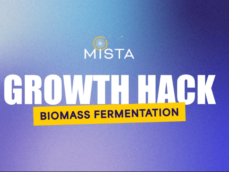 MISTA Growth Hack Biomass Fermentation event banner.