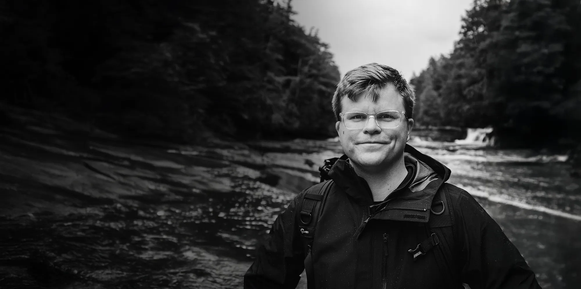 Portrait of person at porcupine mountains