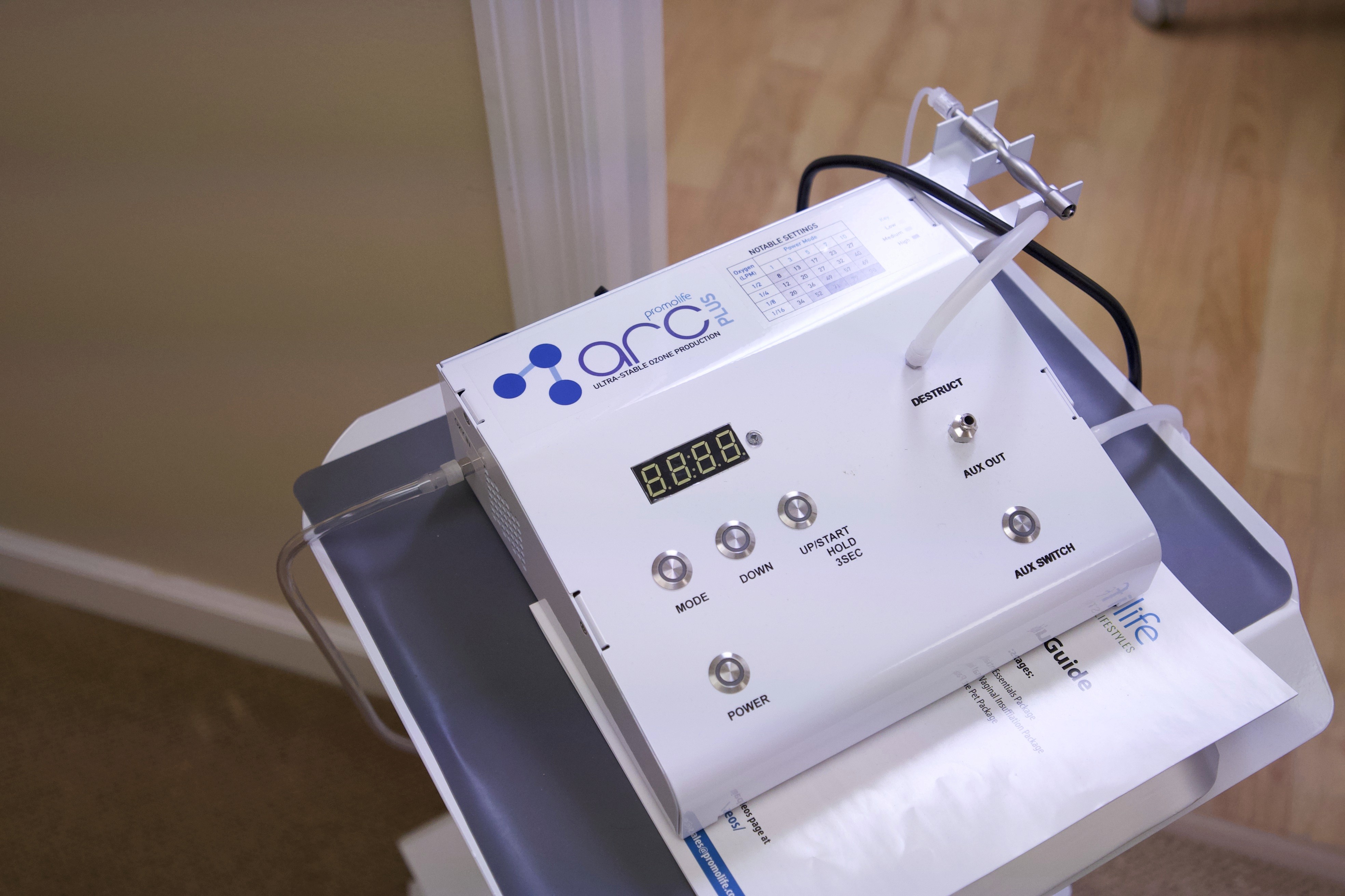 medical grade ozone generator machine used in all dental appointments at Dr Chris williams dental practice