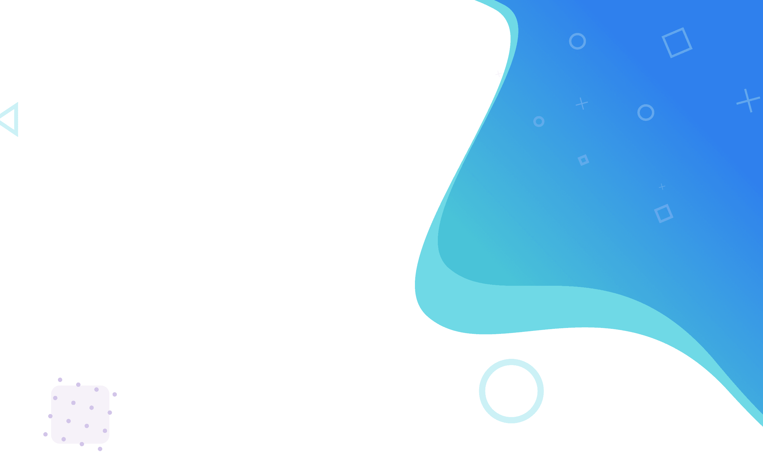 Graphic element with blue to violet gradient shape