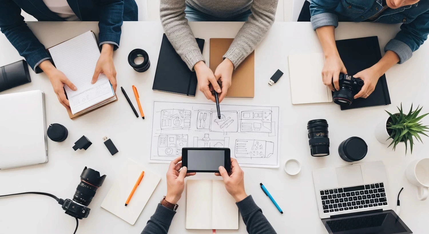 a close up of a shiny surface with a blue sky in the background