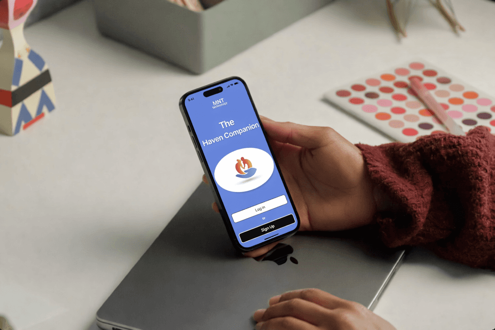 A mockup of Freelio's mobile app
