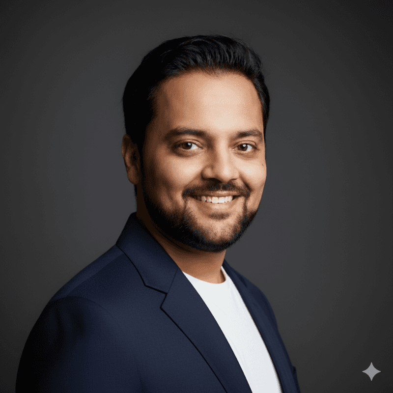 Portrait of portfolio creator – front view