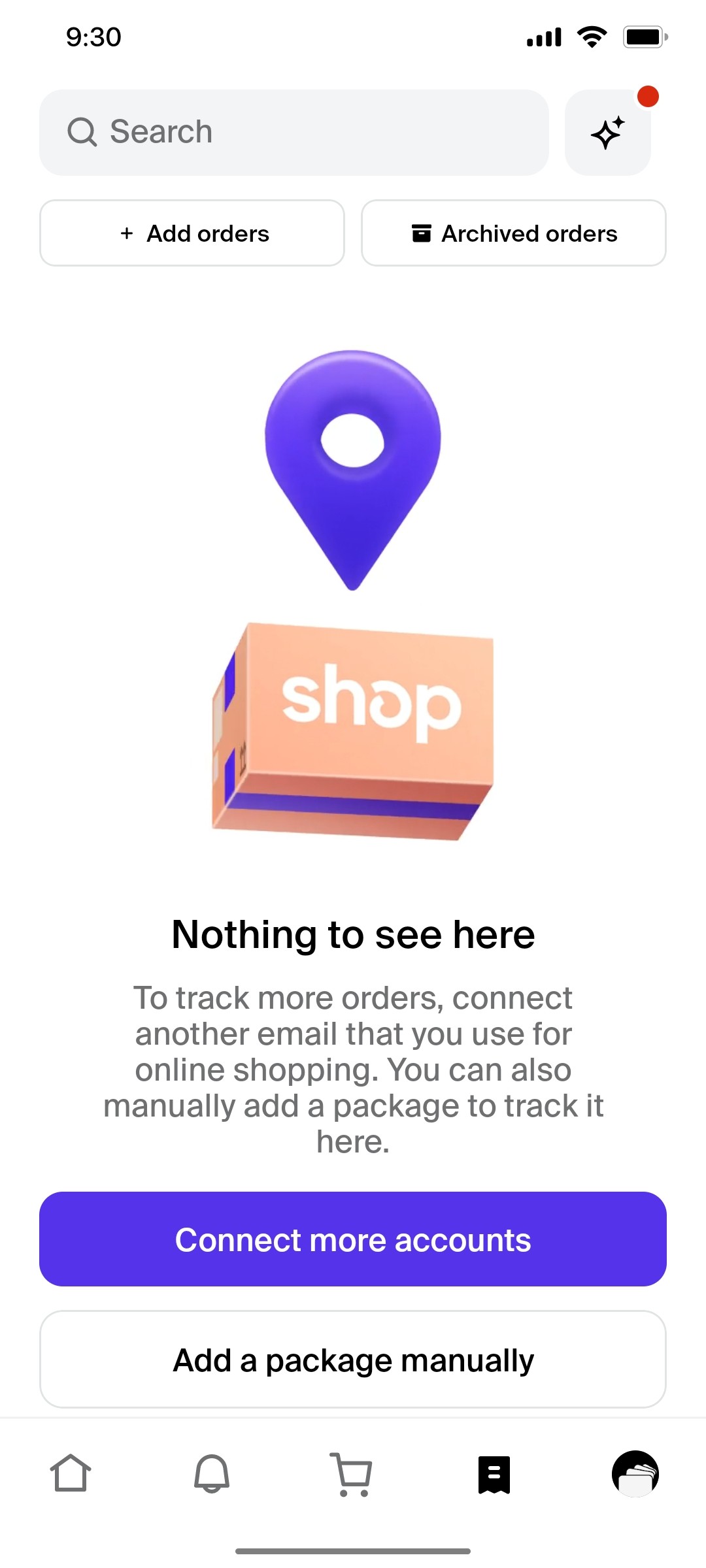 Shop App Connect more account screen