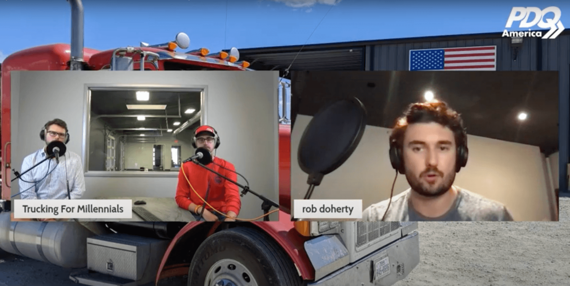 Trucking for Millennials host and Rob Doherty Rose Rocket